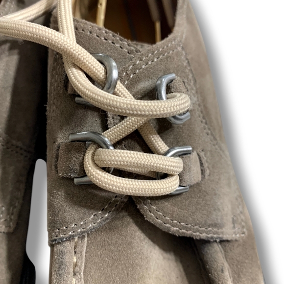 NWOB SAM EDELMAN Monna Lace up Lug Sole Loafer in desert olive, sz 7 - Picture 12 of 15